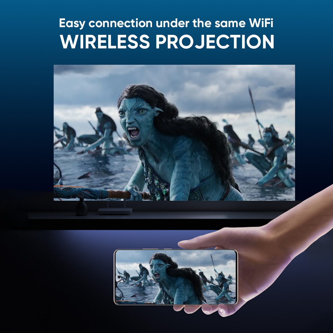 EROC Projector LED - HD - Built In Speaker -Miracast - Wifi - MOVI PRO