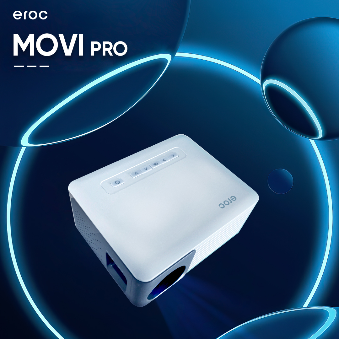 EROC Projector LED - HD - Built In Speaker -Miracast - Wifi - MOVI PRO