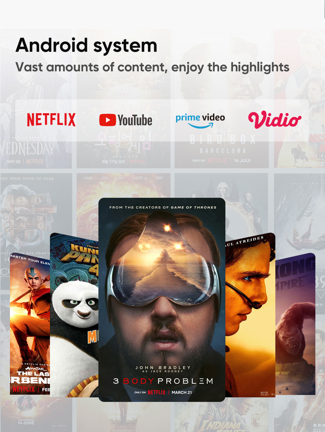EROC - MONET Projector Full HD 450 ANSI Android 9 OS 200 Screen BT5.0 2.4+5G Netflix - Auto Focus